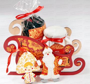 Корпоративные подарки на Новый год . Ёлочные игрушки Дед Мороз и Снегурочка 